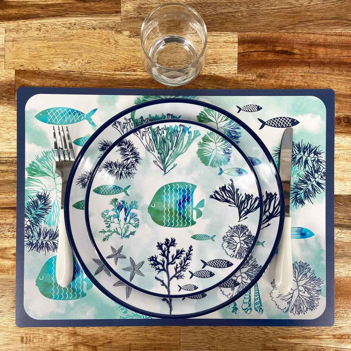 Set de table rectangulaire (40 x 30 cm) lot de 6 - Caraïbes autres, LES JARDINS DE LA COMTESSE