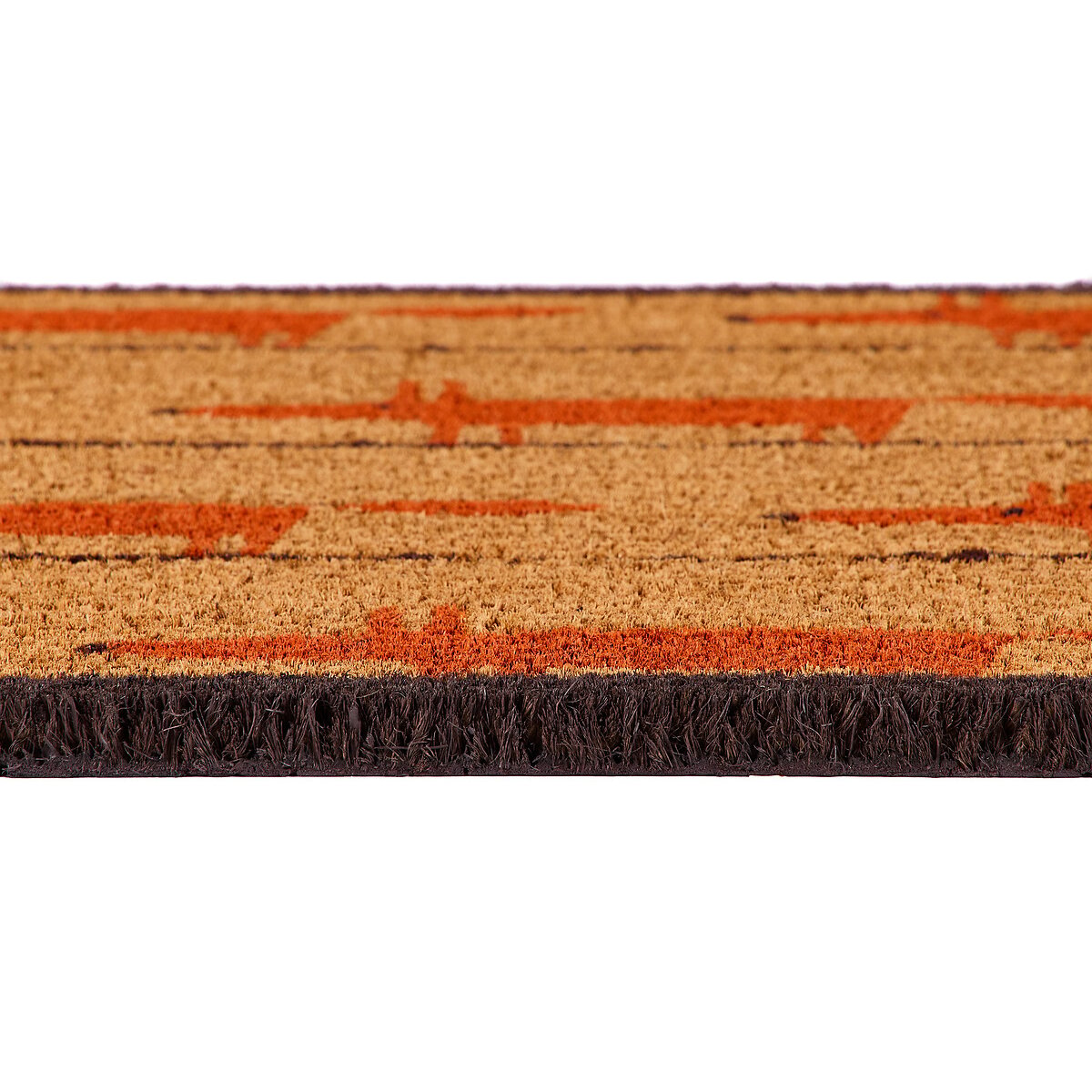 Mr Fox Border Coir Doormat orange, SCION