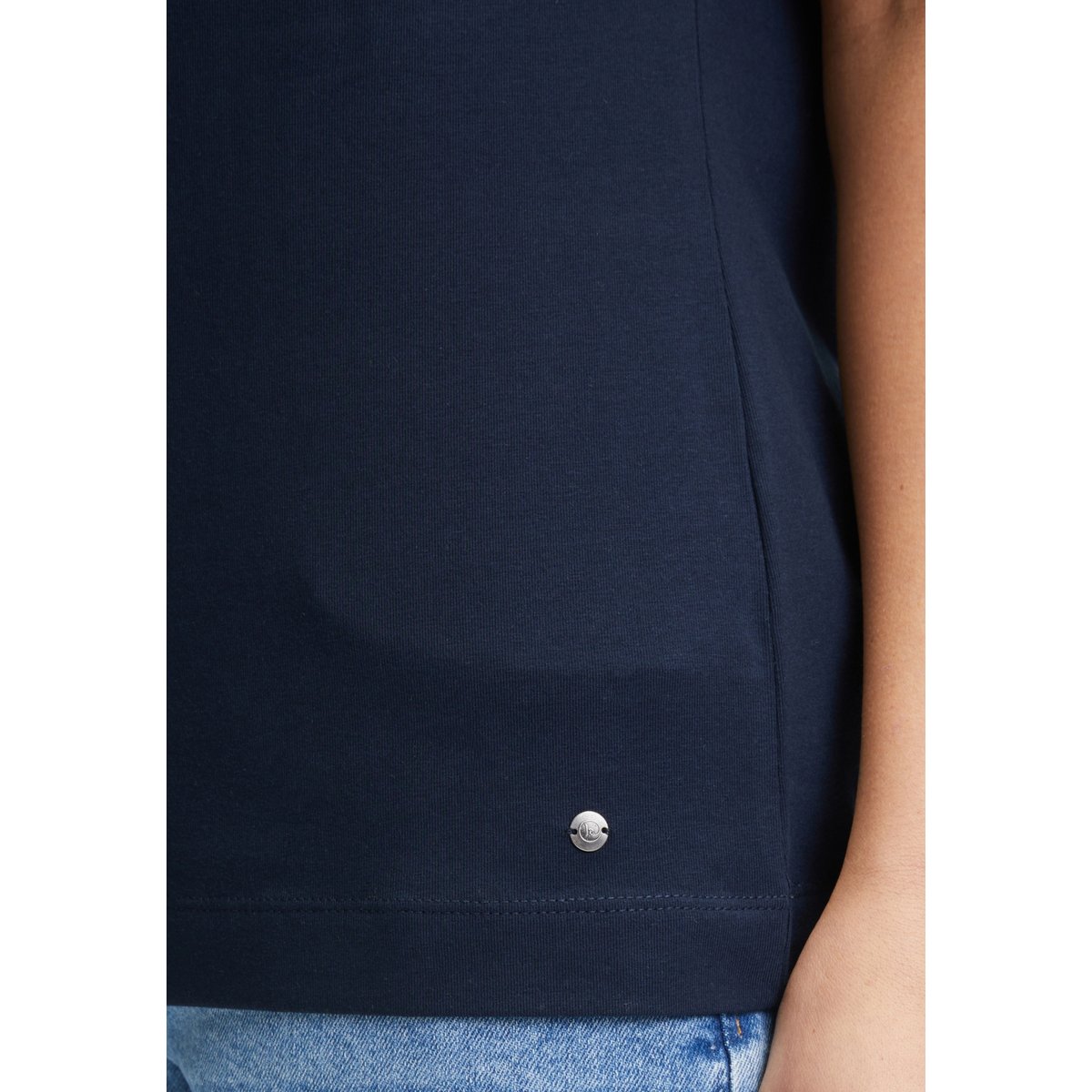 T-shirt basique à encolure ronde navy blue, BETTY & CO