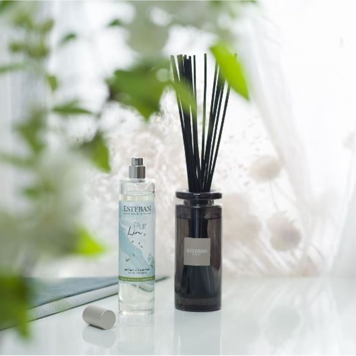 Parfum d'intérieur - Vaporisateur 75ml pur lin transparent, ESTEBAN