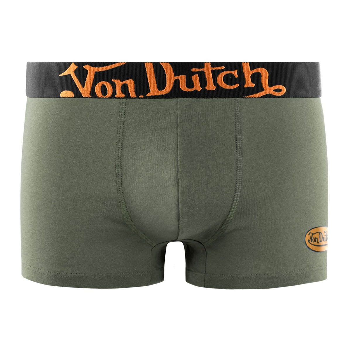 Lot De 3 Boxers Coton kaki/orange/gris/bleu marine/noir/jaune, VON DUTCH