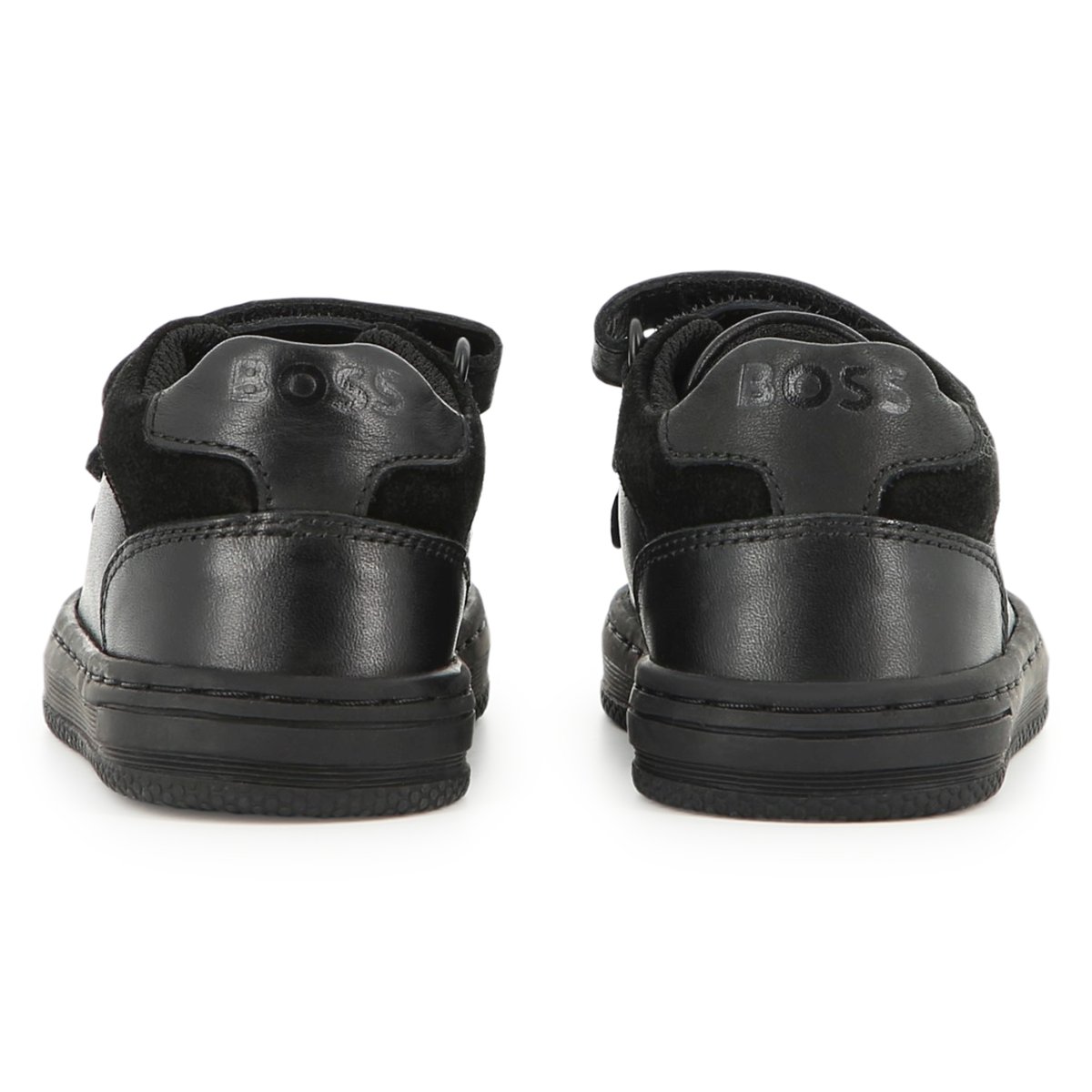 Baskets basses à scratch black, BOSS KIDSWEAR