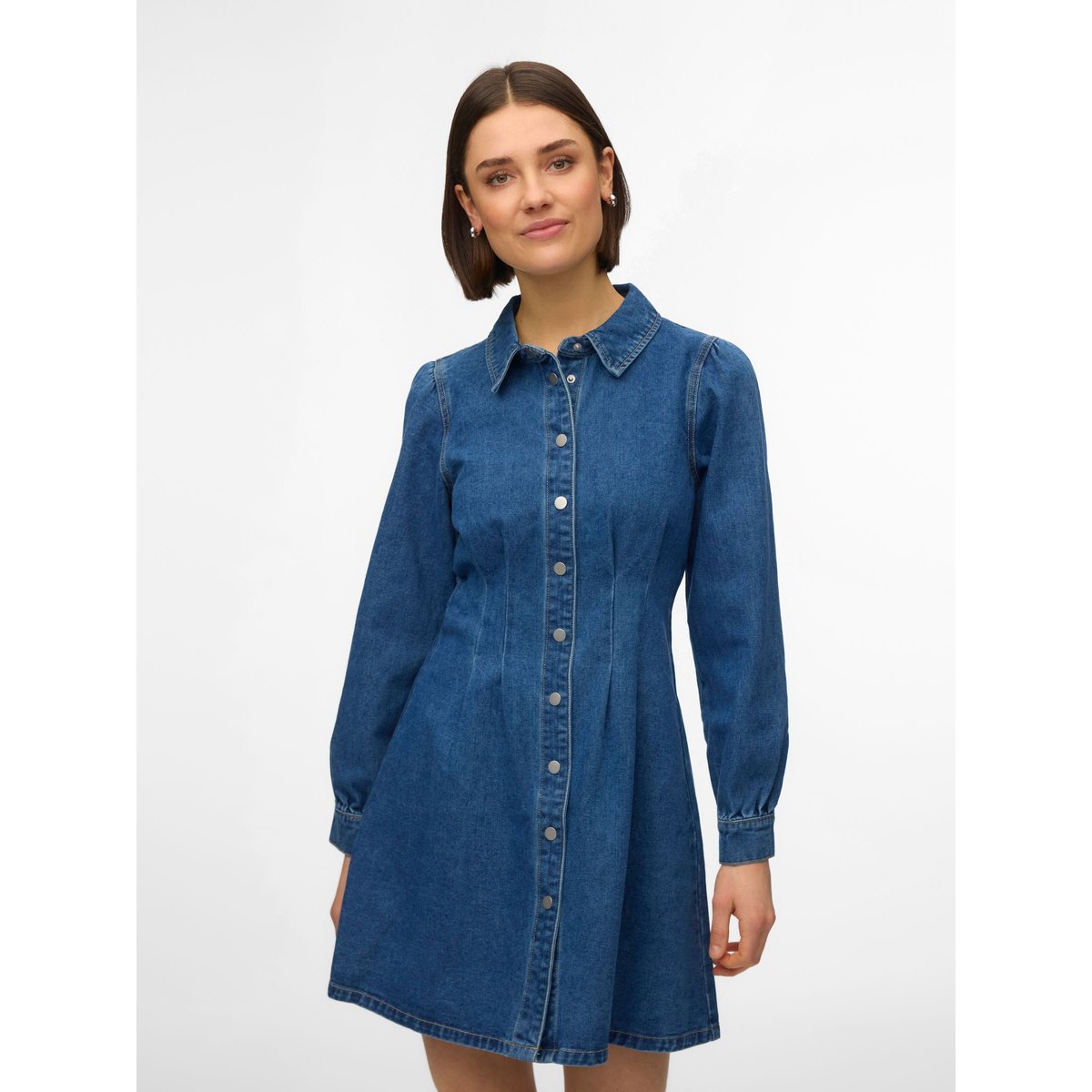 Robe En Denim medium blue denim, VERO MODA