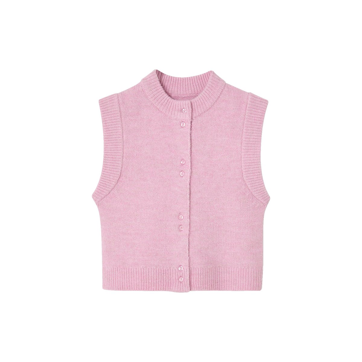 Gilet sans manches boutonné devant lilas, VERTBAUDET