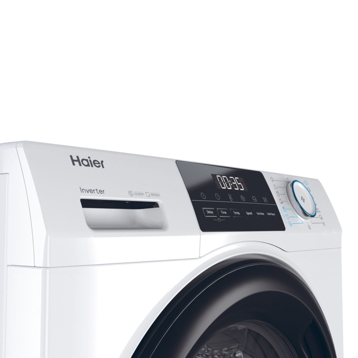 Lave linge hublot HW100-BP14929A-S blanc, HAIER