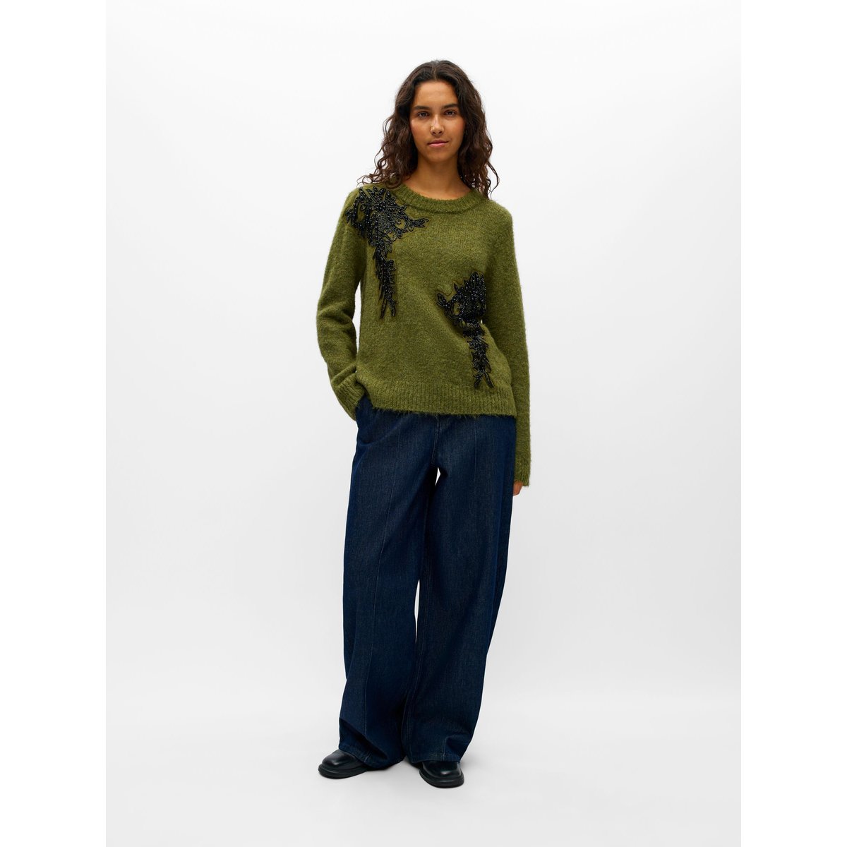 Pull En Maille jaune - martini olive1, OBJECT