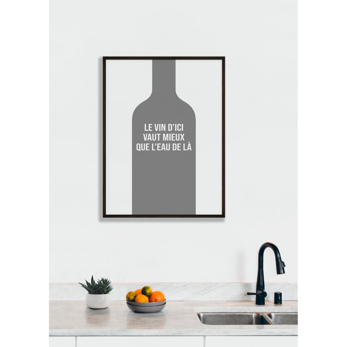Affiche Le vin d'ici blanc, L'AFFICHERIE