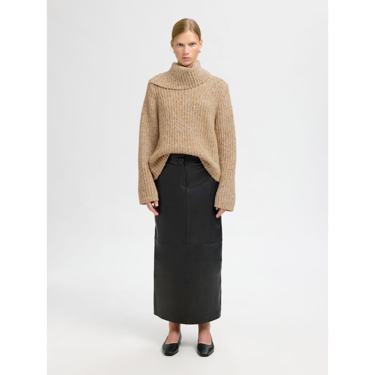 Pull En Maille Épaisse golden brown, SELECTED