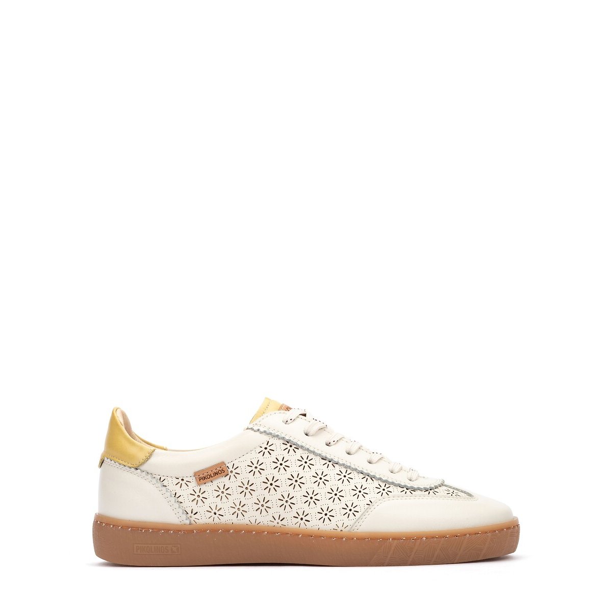 Sneakers aus durchbrochenem Leder Lanzarote weiss, PIKOLINOS