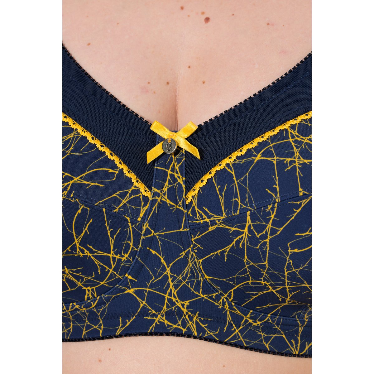 Soutien-gorge de maintien sans armatures bleu nuit, ULLA POPKEN