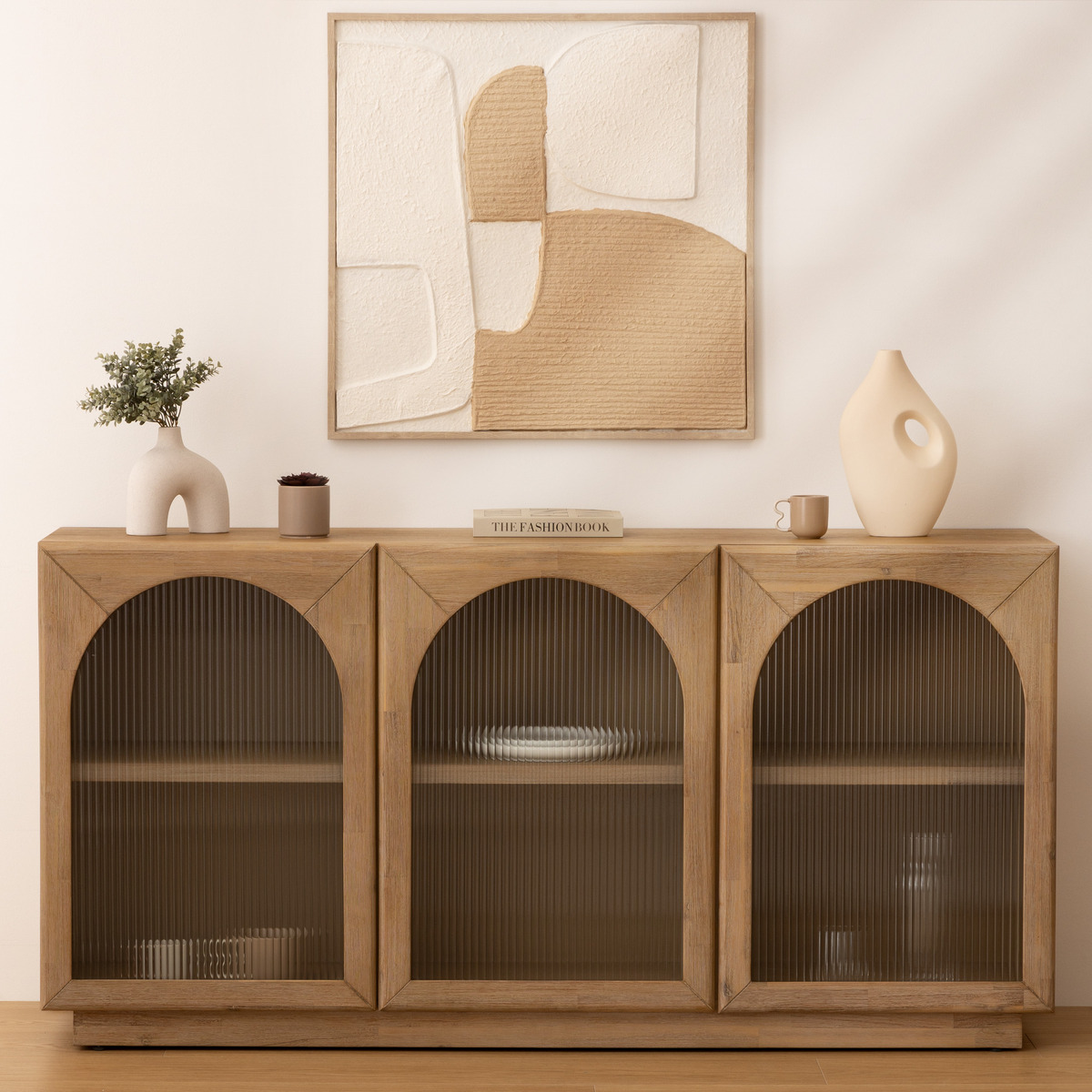 Décoration murale 3D AMARI beige, ATMOSPHERA