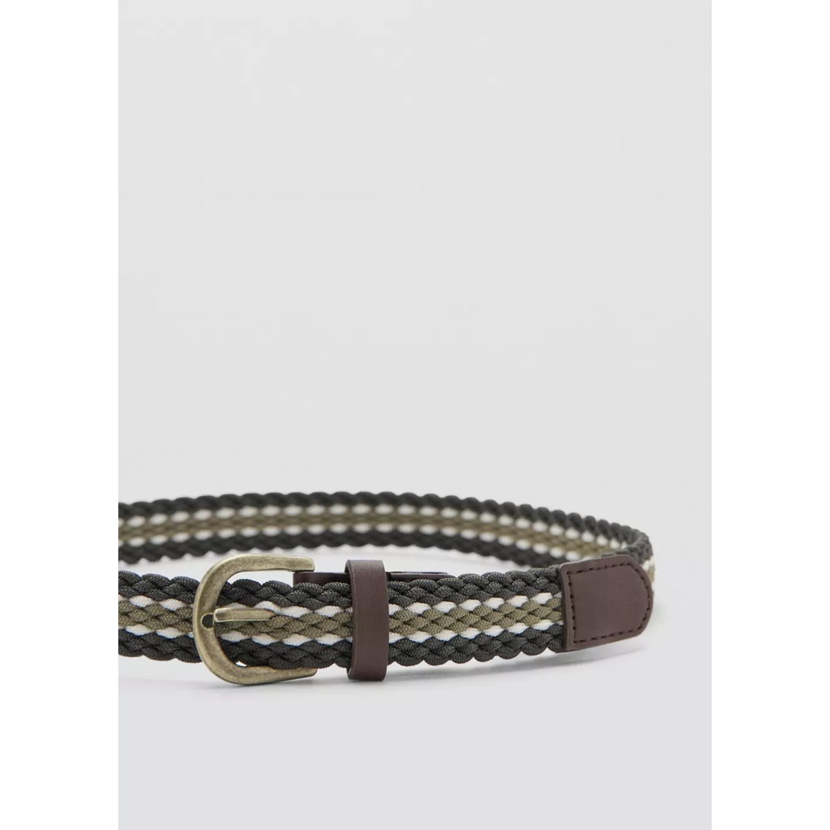 Ceinture tressée kaki, MANGO KIDS