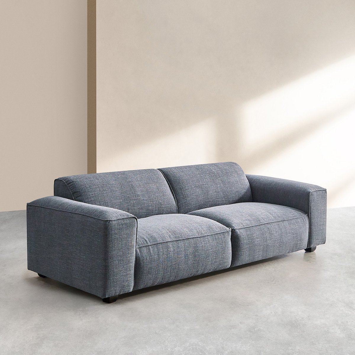 Canapé en tissu bouclette courte Mira POSADA ll bleu, HABITAT