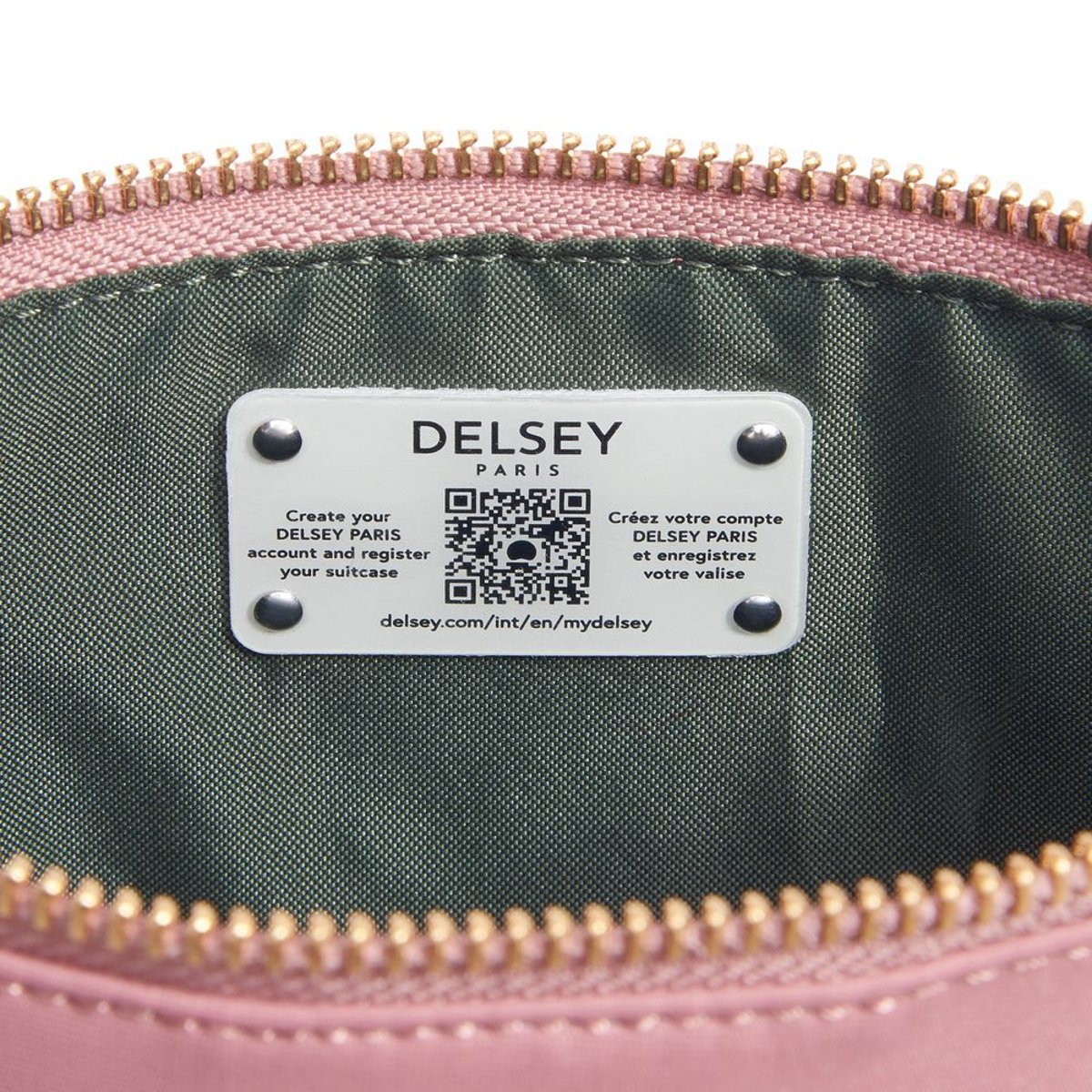 Pochette XS SECURSTYLE rose cendre, DELSEY PARIS