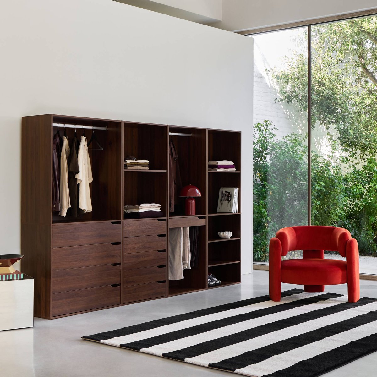 Kit dressing modulable décor bois 4 éléments NEPAL naturel, SWEEEK