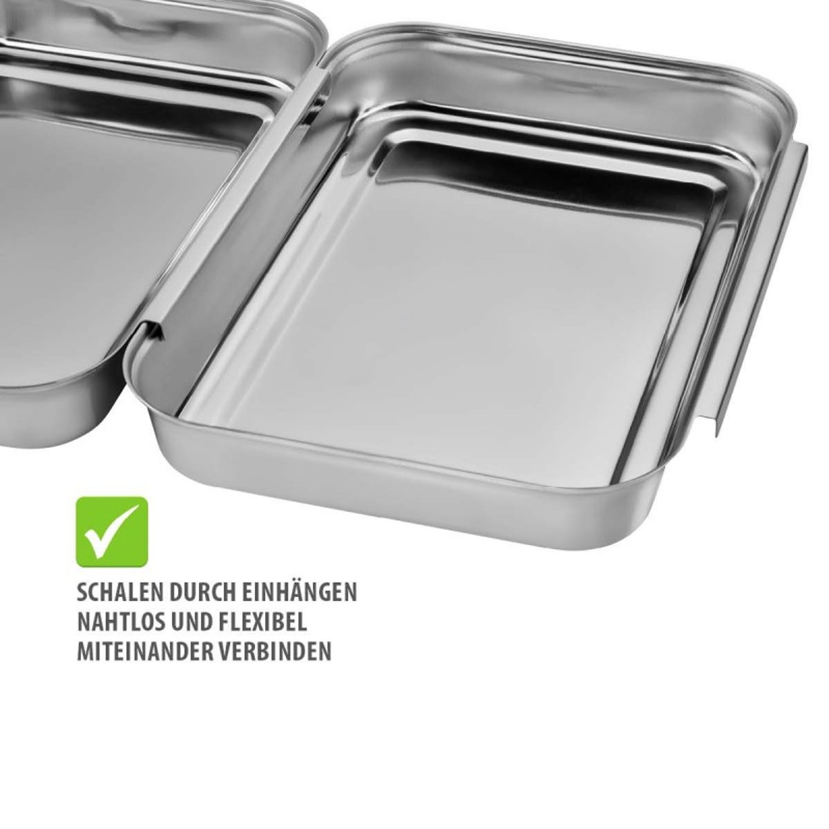 Service à panure PANDO, 3 pièces argent, GEFU
