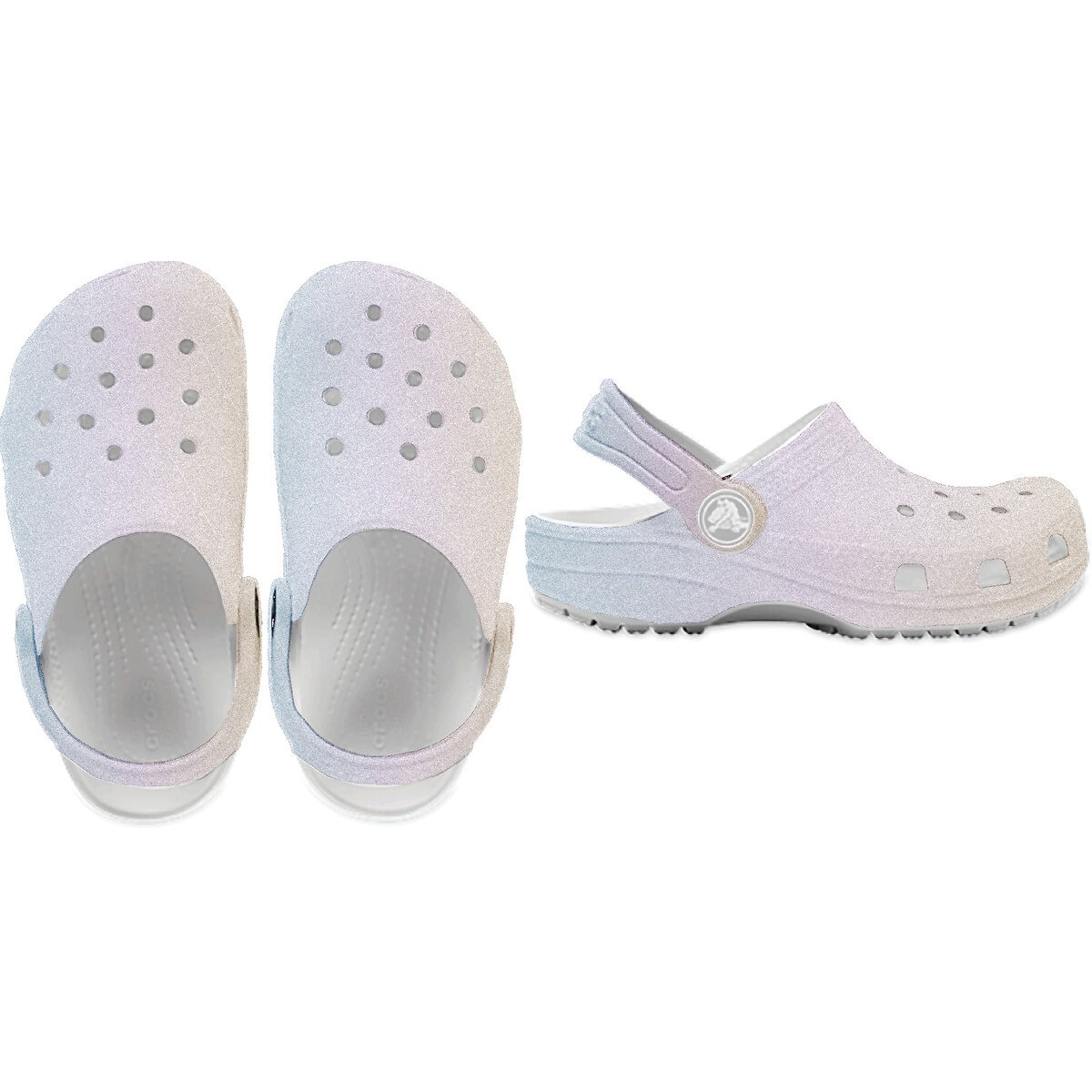 Sabots Classic Irdescent Glitter T pailleté, CROCS