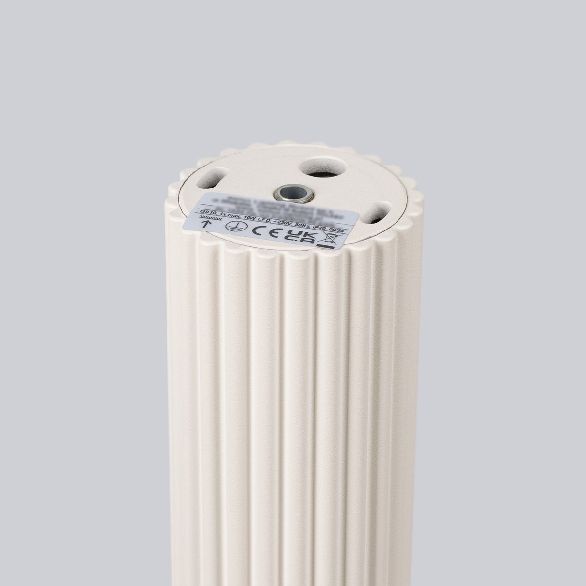 Plafonnier Aluminium Beige GU10 1 Karbon 30 beige, EDEN