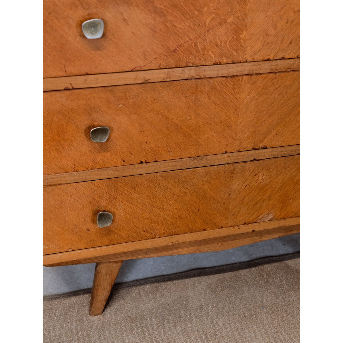 Commode en bois Olga N°458 - Bon état bois clair, DEBONGOUT