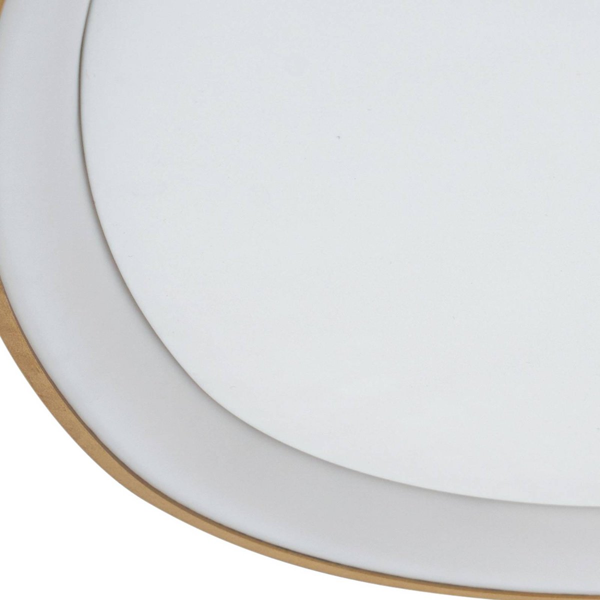 Plafonnier en aluminium moderneLED, Asken or, blanc, LUCANDE