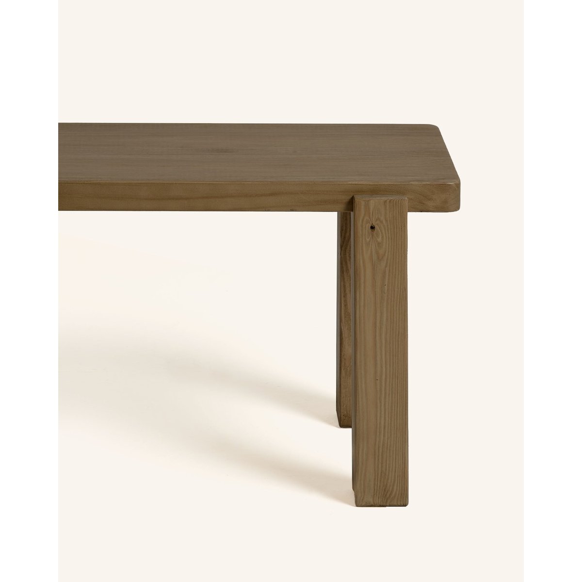 Banc en bois marron clair 140 cm - BUSK marron foncé, HANNUN