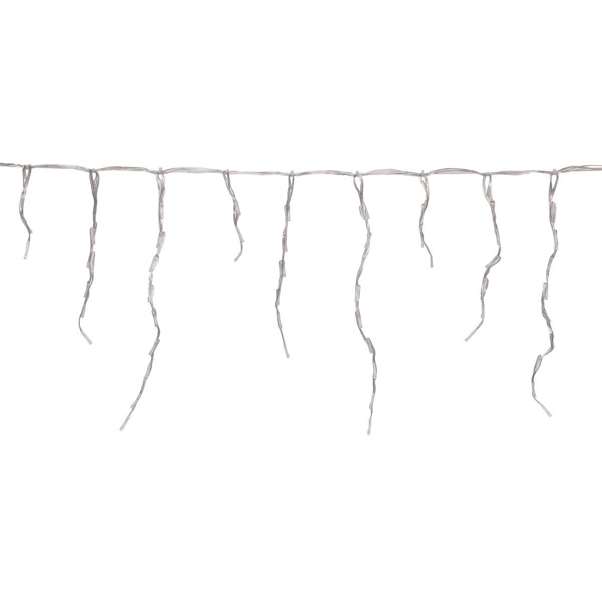 Rideau lumineux stalactite d'extérieur 20 m 1200 LED blanc froid à effets avec minuteur sur secteur blanc froid, ATMOSPHERA