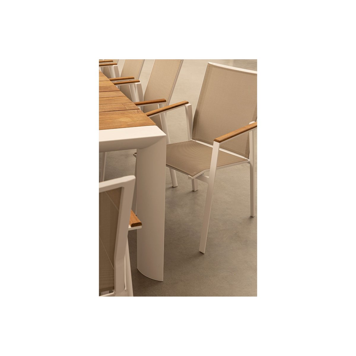 Chaises de jardin empilables en aluminium (lot de 4) - KERVER blanc, HELLIN, DEPUIS 1862