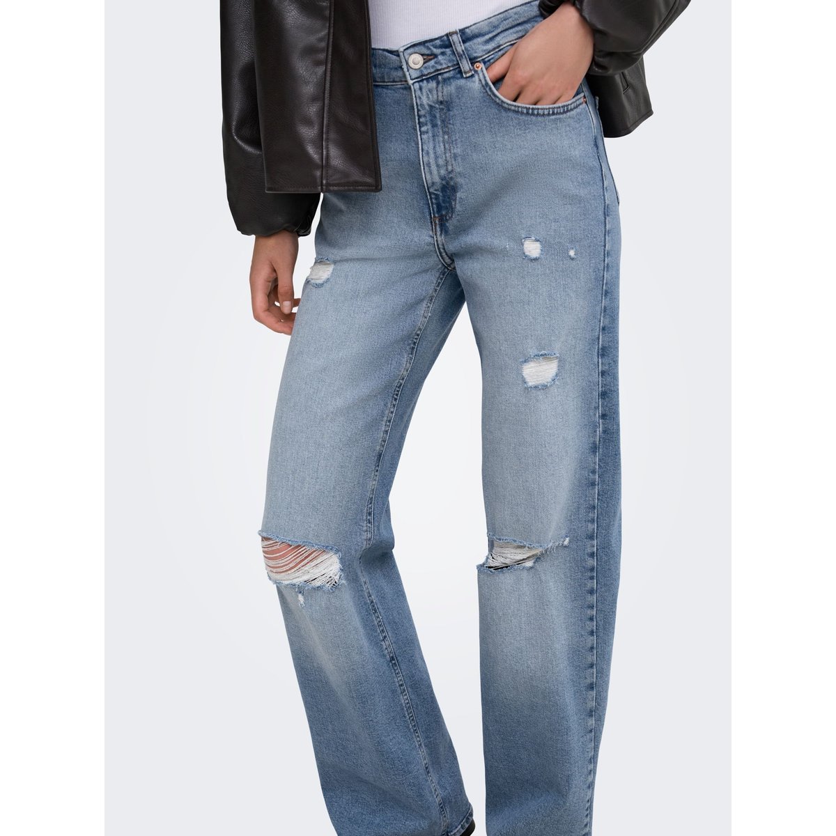 Jean À Jambe Large light blue denim, ONLY