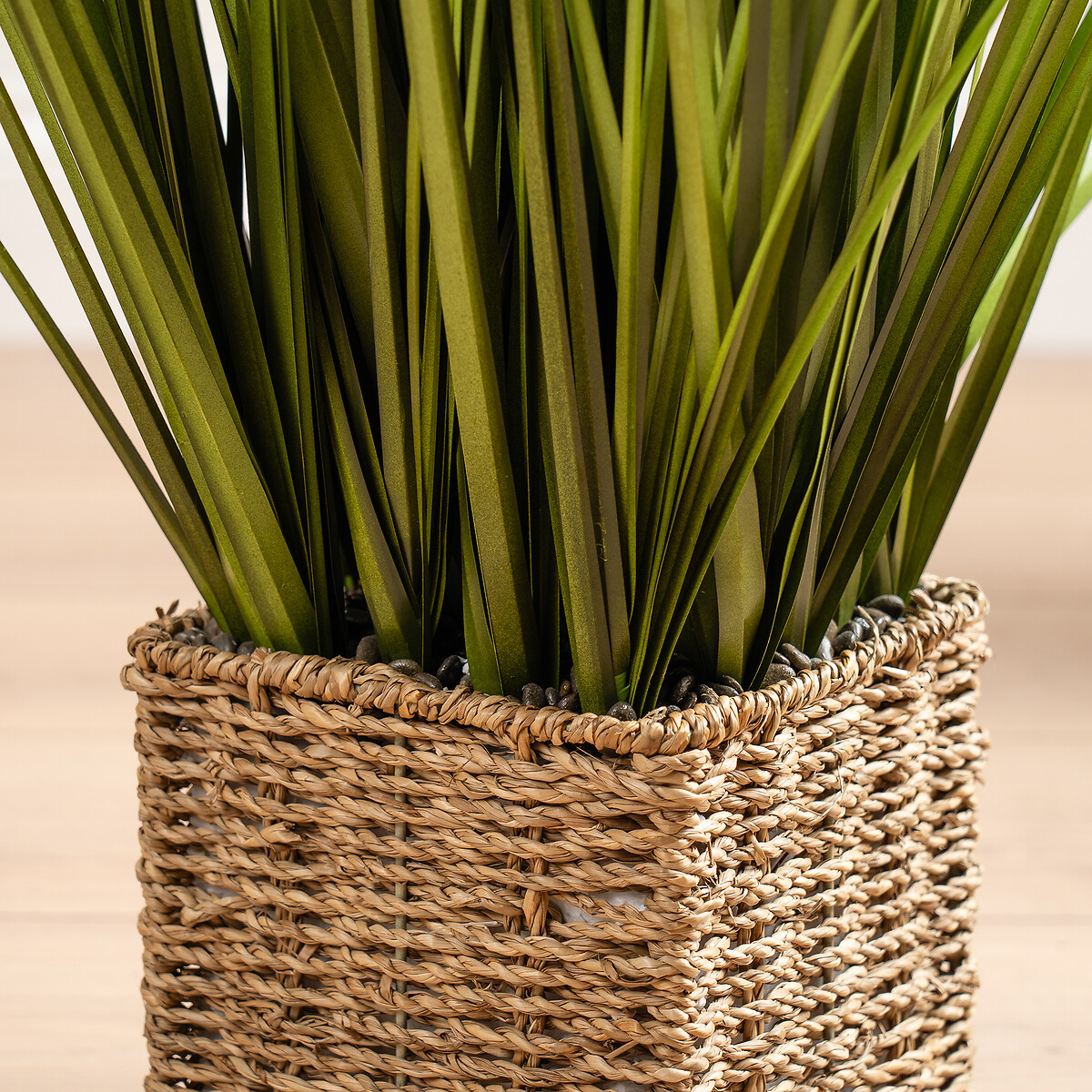 85cm Artificial Grass in Seagrass Square Pot green, SO'HOME