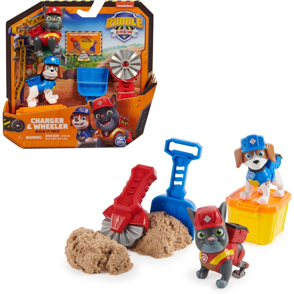 Rubble & Crew - Set de figurines Solid Charger & Wheeler multicolore, SPIN MASTER