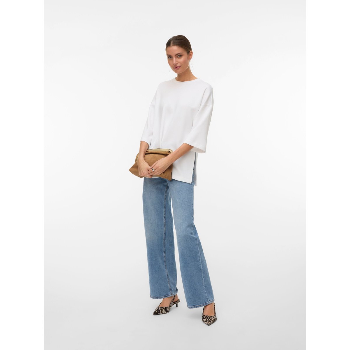 T-Shirt bright white, VERO MODA