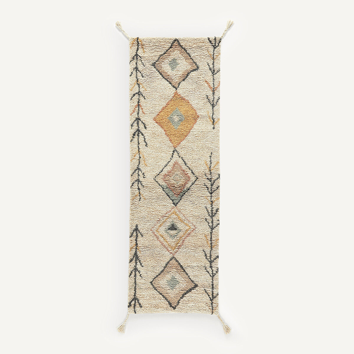 Mirjana Berber Style Hand Woven Wool Runner multi-coloured, AM.PM
