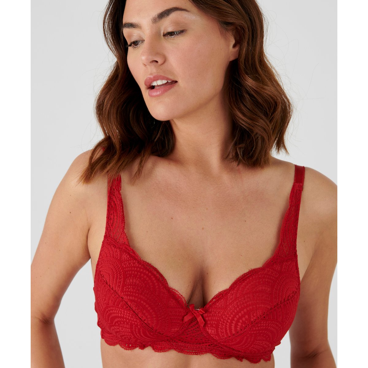 Soutien-gorge sans armatures ampliforme DIANA rouge piment, DAMART