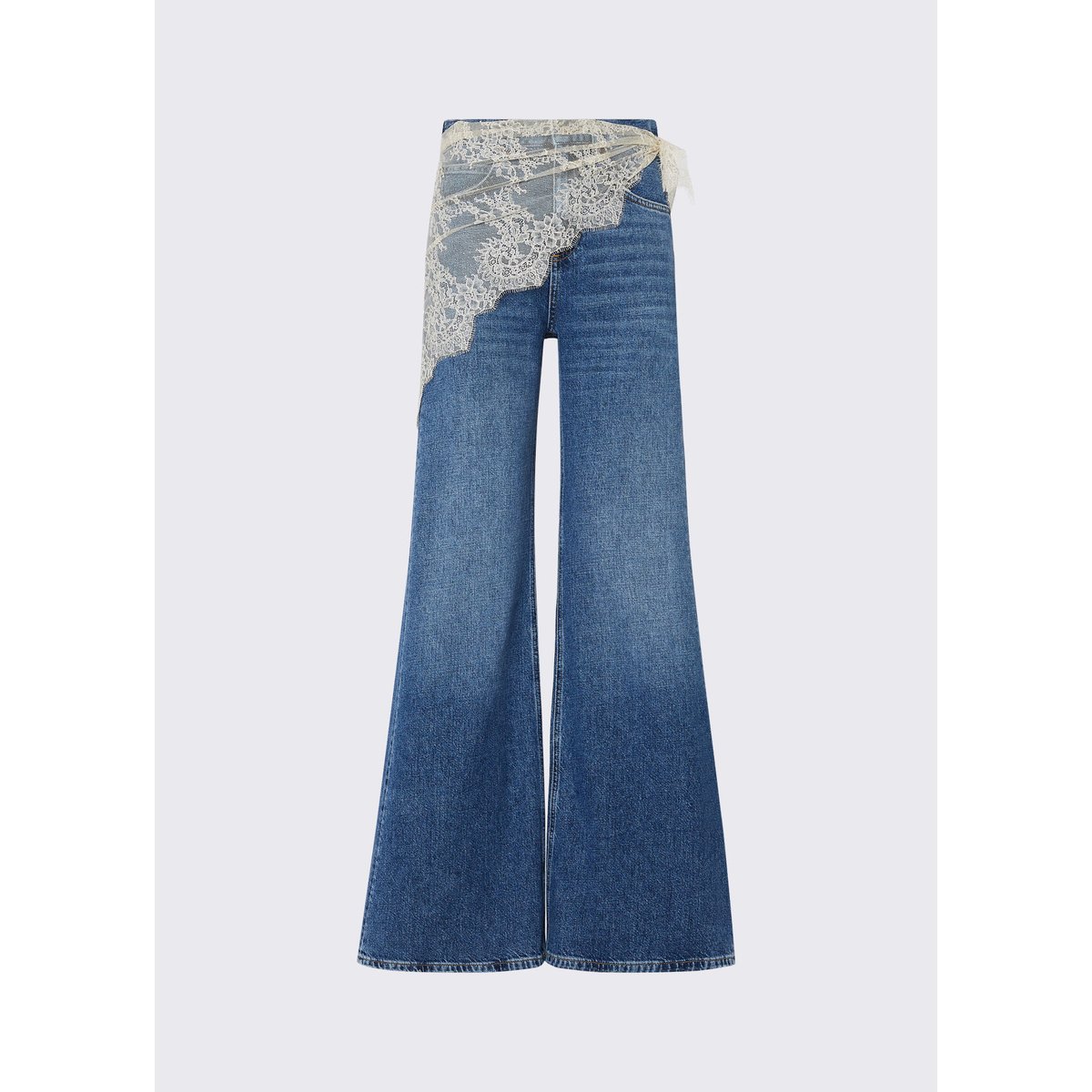 Jean évasé avec bandana denim bleu, LIU JO