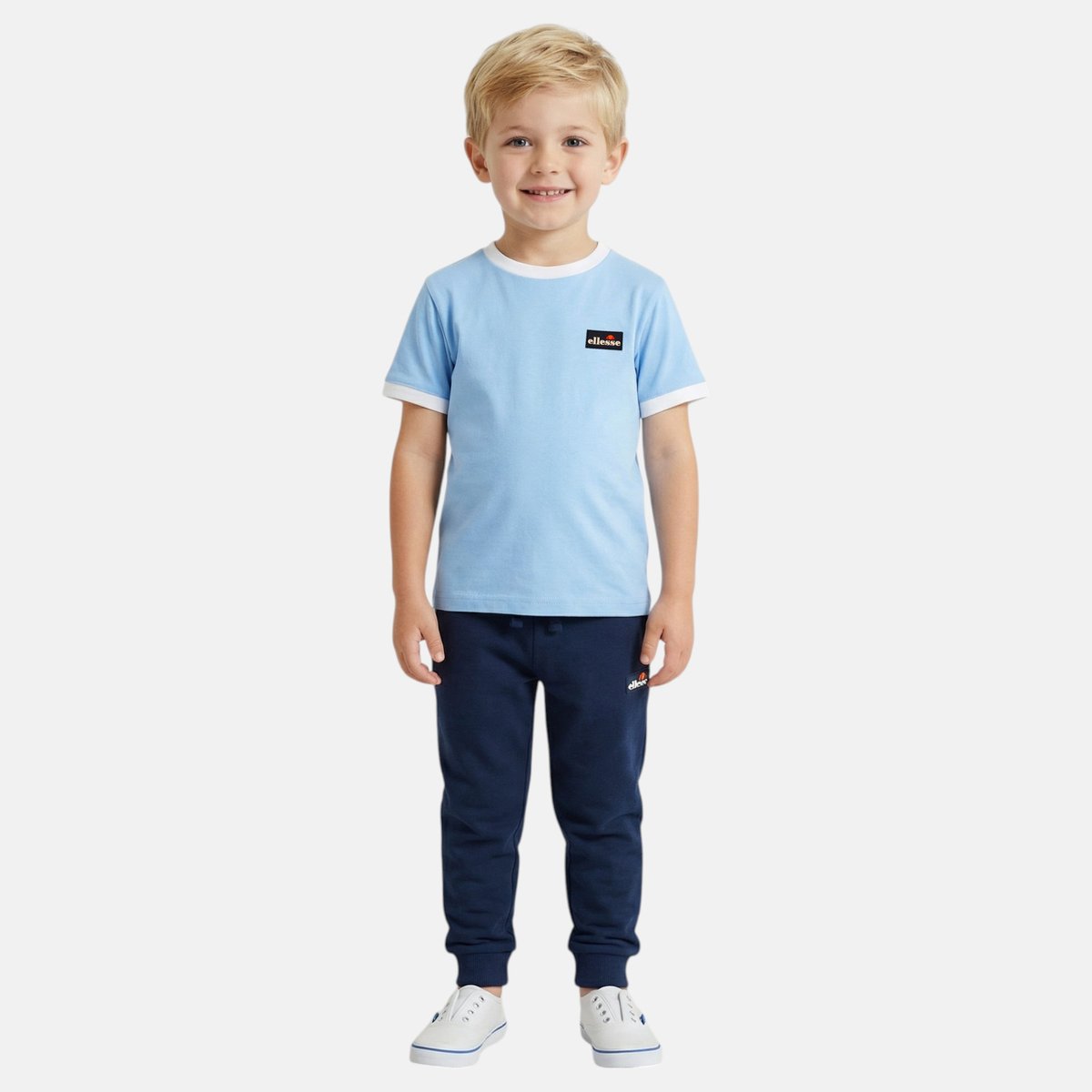 Lot de 2 t-shirts manches courtes et pantalon de jogging TEAM bleu marine, ELLESSE