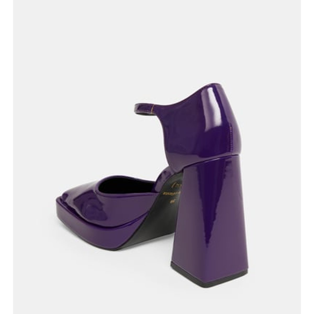 Babies À Talons Flare Gladys Plateforme Bout Carré violet, STUDIO CELESTE