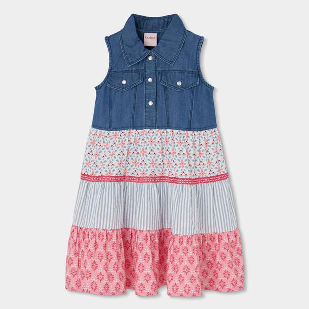 Robe en denim bleu, BOBOLI