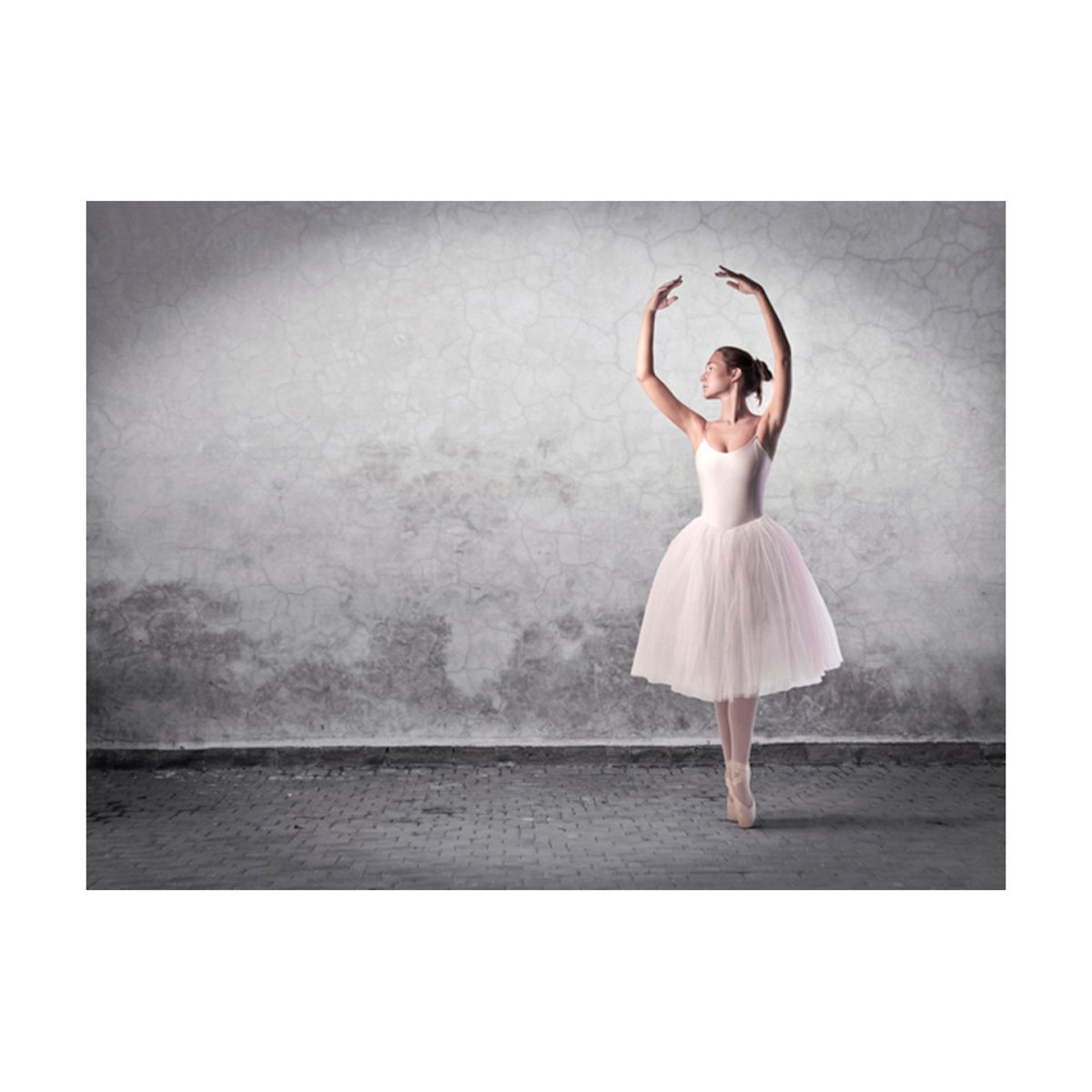 Papier peint intissé Hobby Danseuse de ballet comme chez Degas gris / argent, EDEN