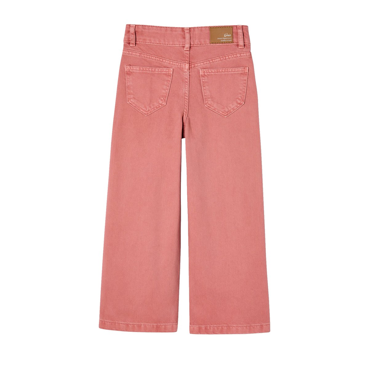 Pantalon large Morpho fin vieux rose, VERTBAUDET