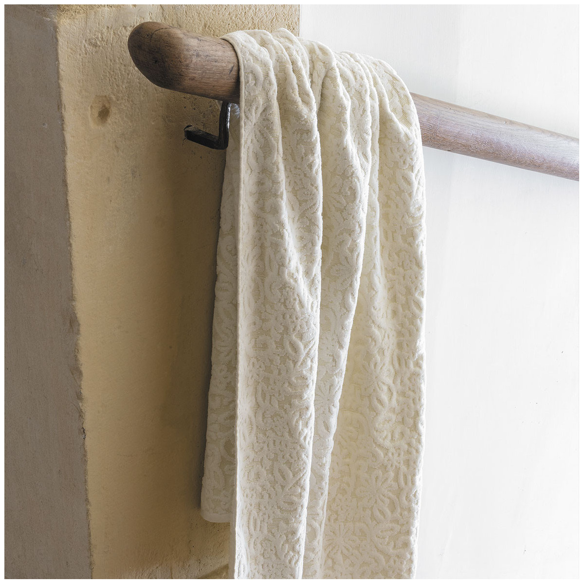 Serviette de bain Fils d'or blanc, MATHILDE M
