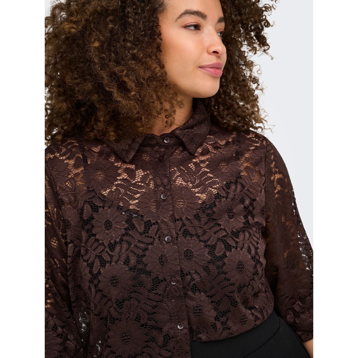 Chemise coffee bean, ONLY CARMAKOMA