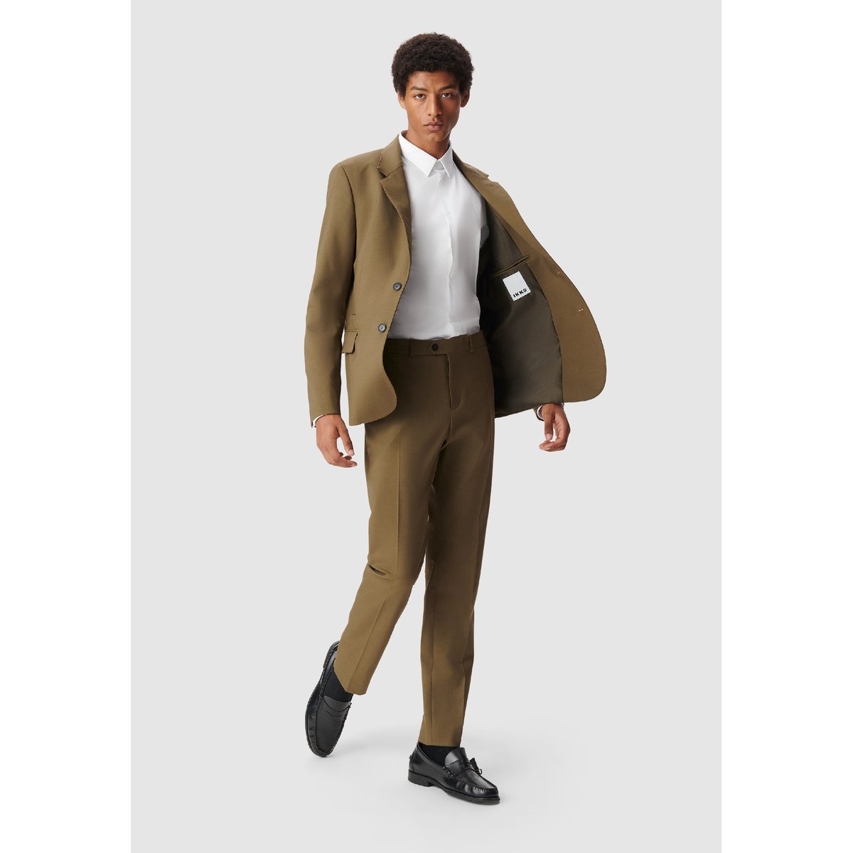 Veste de costume TRAVEL SUIT vert kaki, IKKS