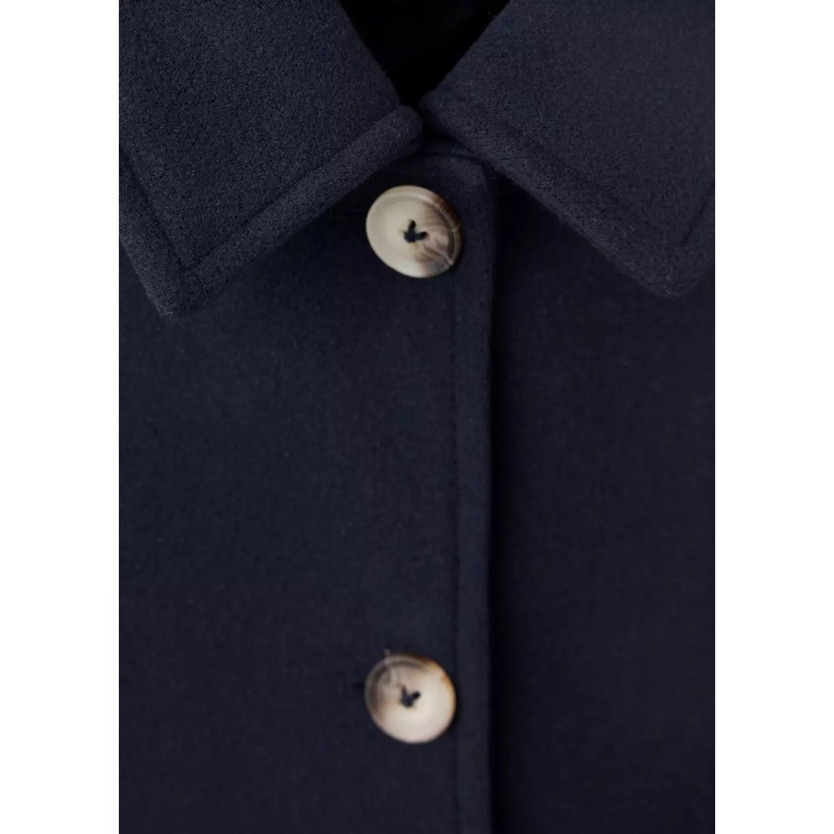 Manteau drap de laine poches bleu marine, MANGO KIDS