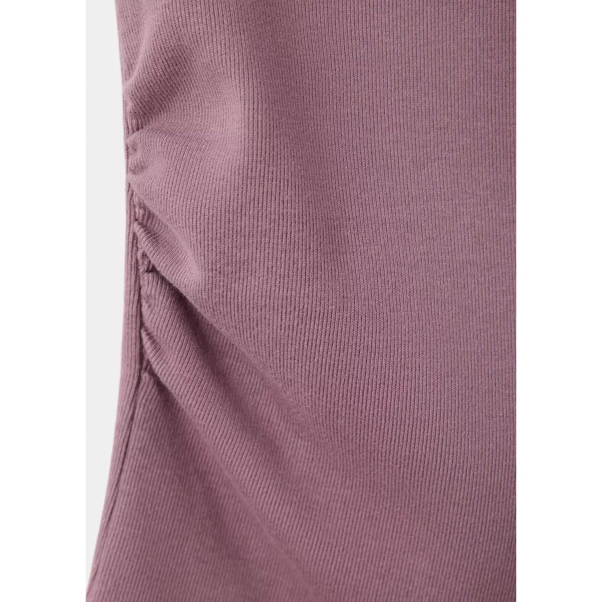 T-shirt de grossesse froncé violet clair/pastel, MANGO