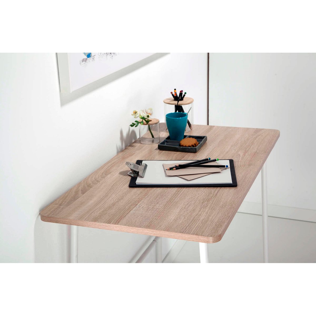 Bureau en placard et métal, HISPANOHOGAR boisclair, HISPANOHOGAR