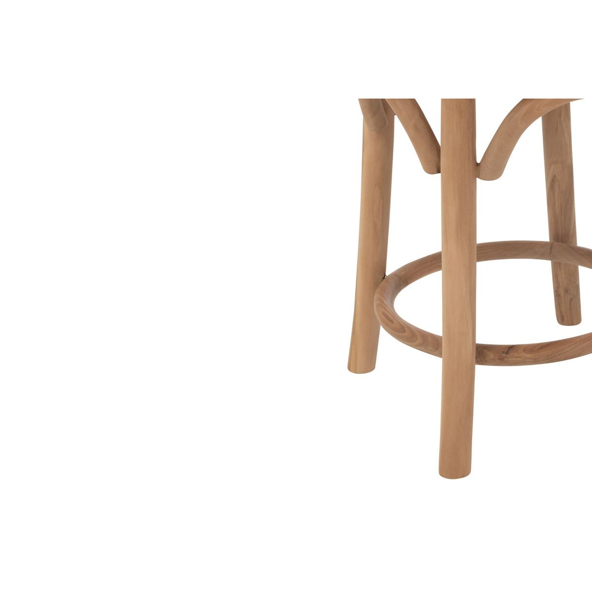 Tabourets rétro en teck naturel (lot de 2) - FRASI bois clair, HELLIN, DEPUIS 1862