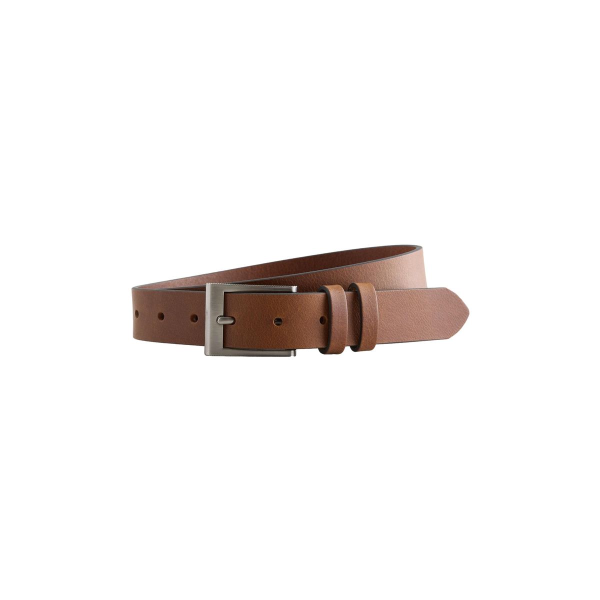 Ceinture en cuir fauve foncé marron, NEXT