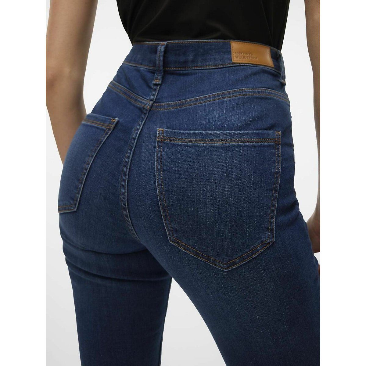 Jeans Skinny, cintura subida medium blue, VERO MODA