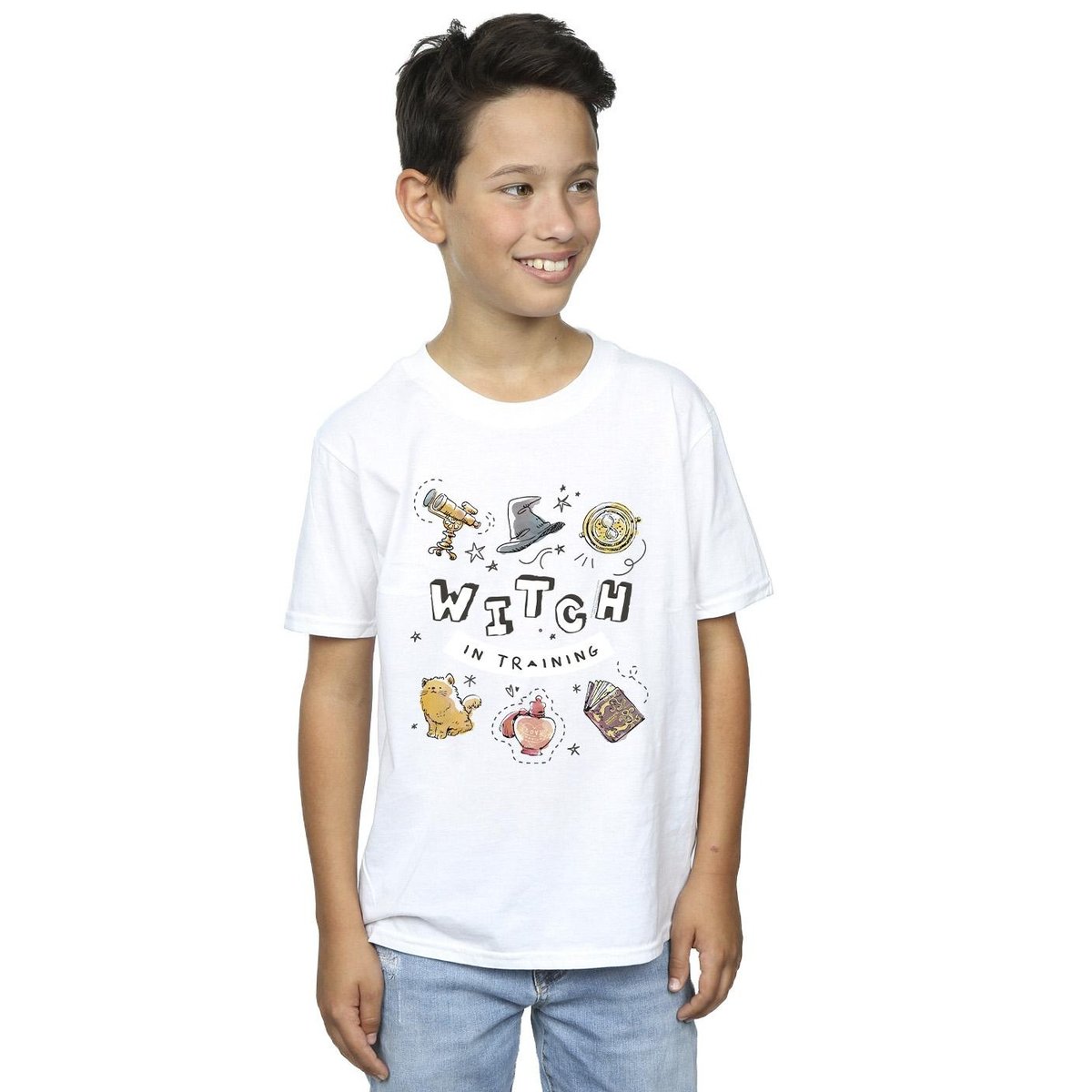 T-shirt WITCH IN TRAINING blanc, HARRY POTTER