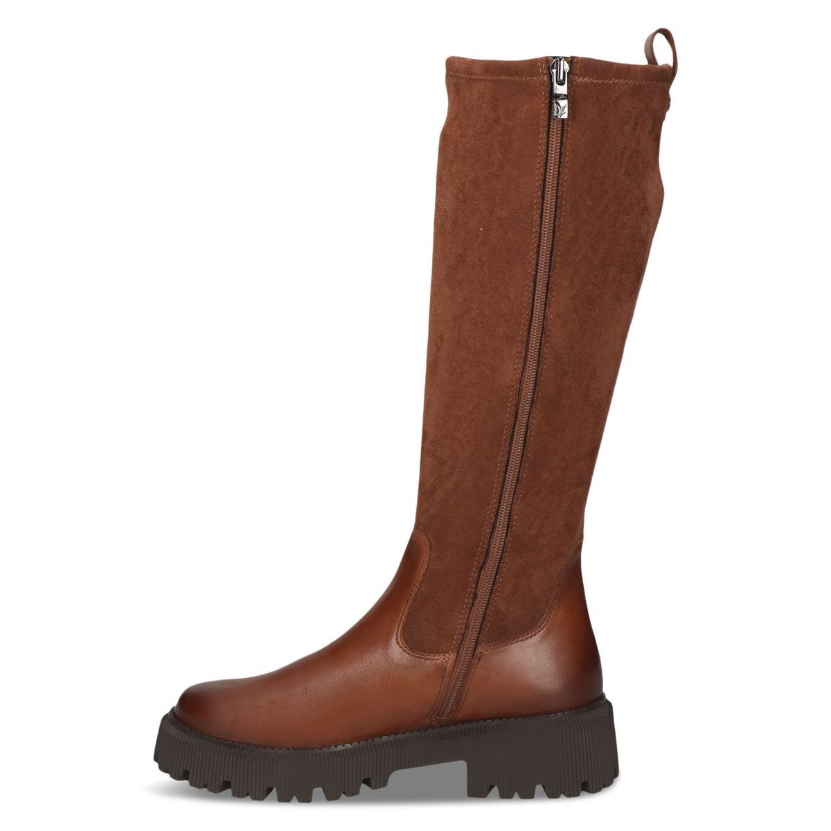 Bottes zippée marron chocolat nubuck, CAPRICE